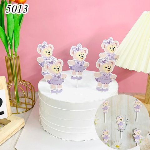 SCG-set 5 gấu mặc váy tím TQ