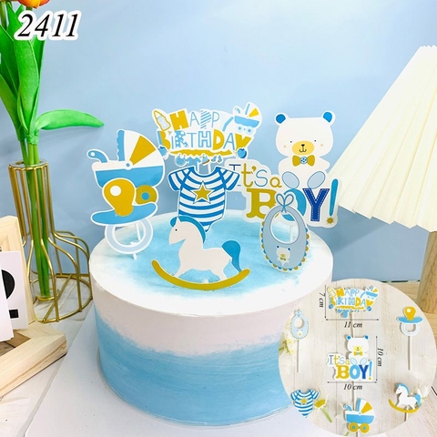 SCG - set cắm it's boy gấu xanh.