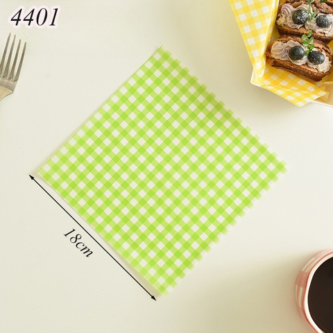 100 Giấy lót bánh màu xanh lá cây
