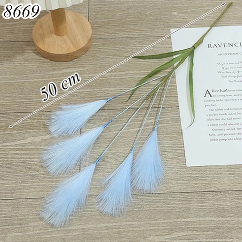 Cành cỏ lau Xanh Dương Nhạt TQ
