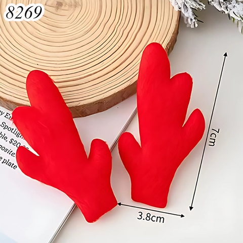 Que cắm bộ sừng tuần lộc đỏ M1 TQ