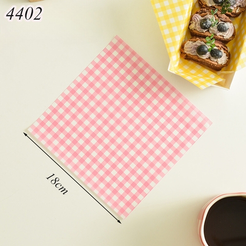 100 Giấy lót bánh màu hồng