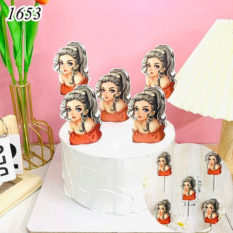 SCG-set cắm 5 cô gái tóc xoăn