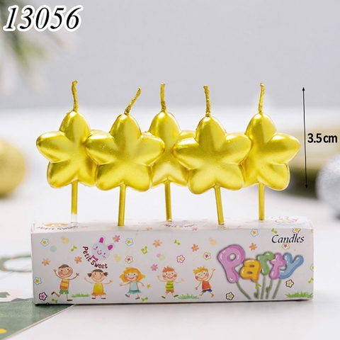 Vỉ 5 Nến Sao Vàng Đồng TQ