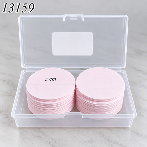 Hộp 120 miếng giấy gạo màu hồng cắt sẵn đường kính 5cm