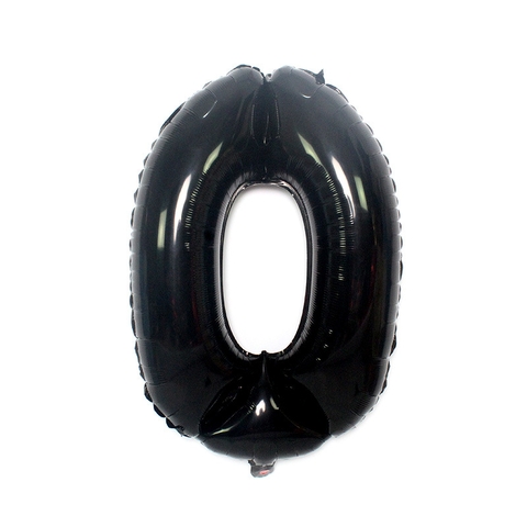 10 bóng số 0 đen cao 80cm