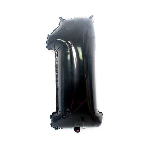 10 bóng số 1 đen cao 80cm