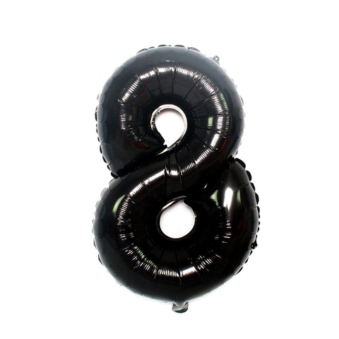 10 bóng số 8 đen cao 80cm