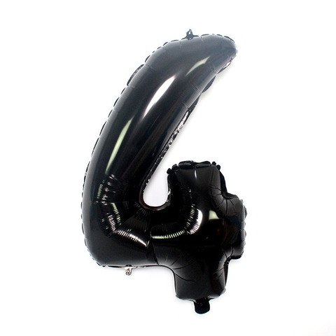 10 bóng số 4 đen cao 80cm