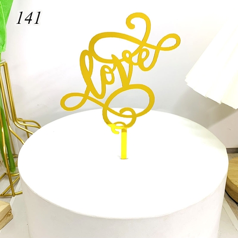 Mk - 10 meka chữ love nghệ thuật vàng