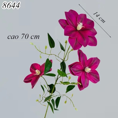 Cành hoa ông lão Tím Đậm TQ
