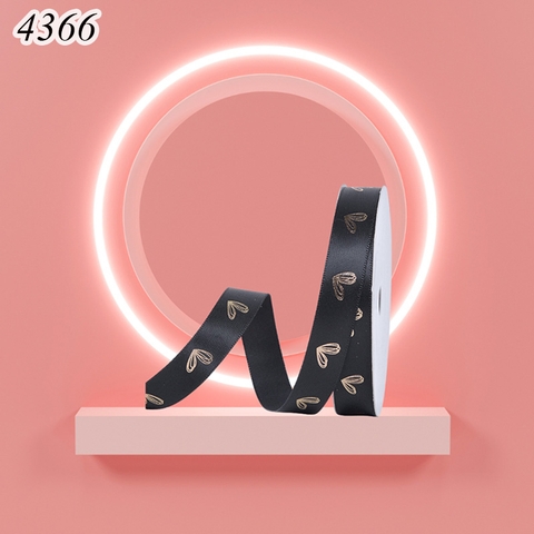 Lẻ 3m Ruybang cánh bướm đen khổ 2.5cm