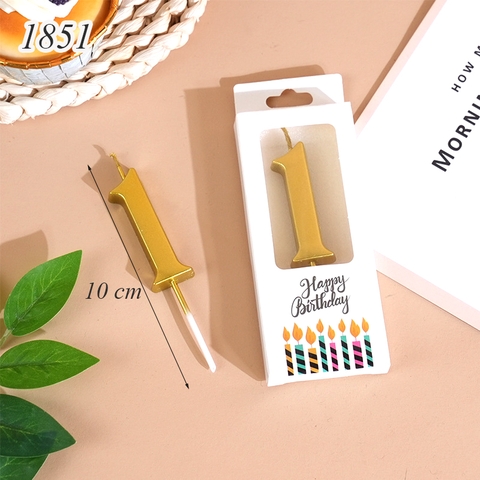 Nến số 1 nhũ vàng TP.