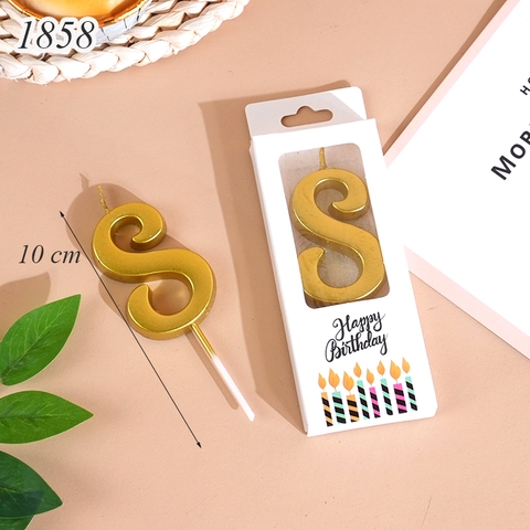 Nến số 8 nhũ vàng TP.