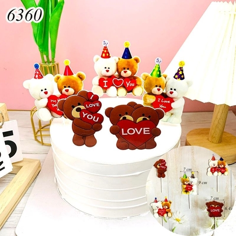 SCG - Set Cắm Valentine Cặp Đôi Gấu Love.