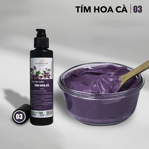 Màu siri thực phẩm Tím hoa cà (210g).