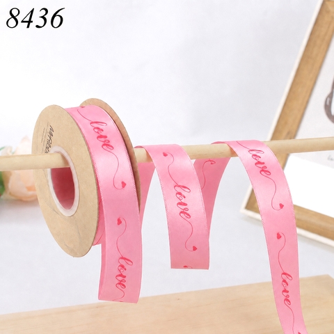 Cuộn 40m Ruybang Hồng Love 2.5cm