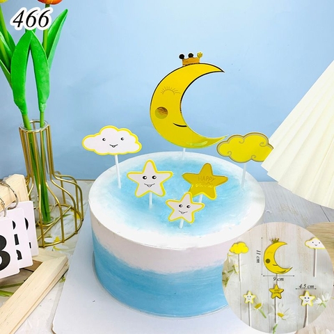 SCG - Set cắm mây trăng sao vương miện vàng