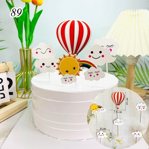 SCG-set cắm khinh khí cầu đỏ
