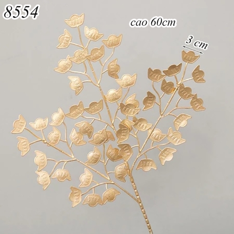 Cành lá thỏi vàng 3 nhánh vàng đồng TQ