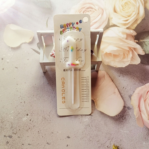 Nến số 1 trắng sữa hàn quốc