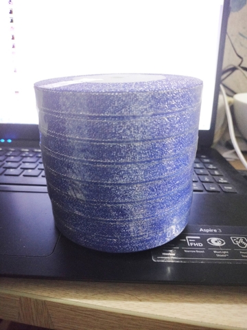 Ruybang kim tuyến khổ 1cm xanh dương