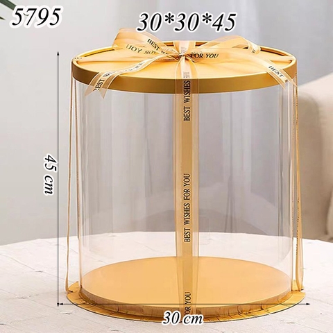 Hộp meka tròn có nắp cam (30*30*45)