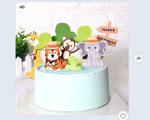 Cam - Set cắm động vật rừng xanh