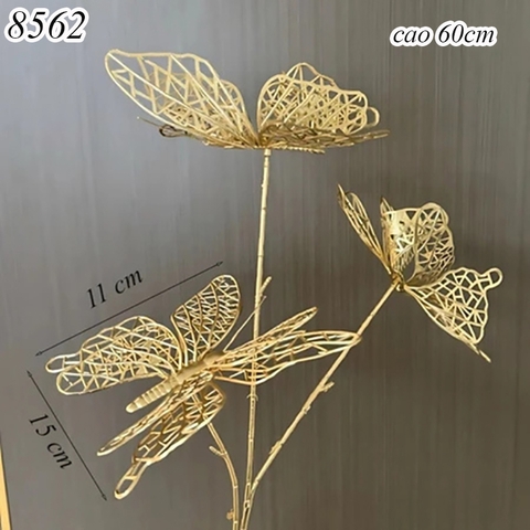Cành lá hình bướm to vàng đồng TQ