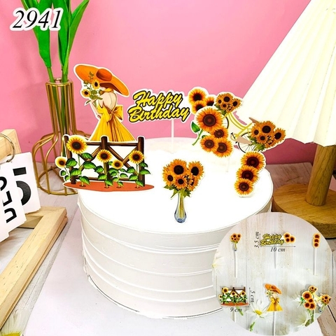 SCG-set cắm 20/10 cô gái hoa hướng dương
