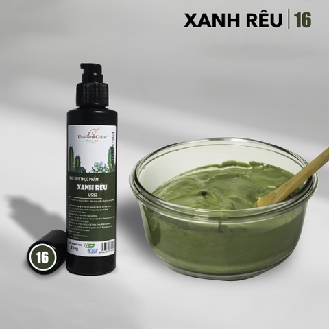 Màu siro thực phẩm Xanh rêu (210g).