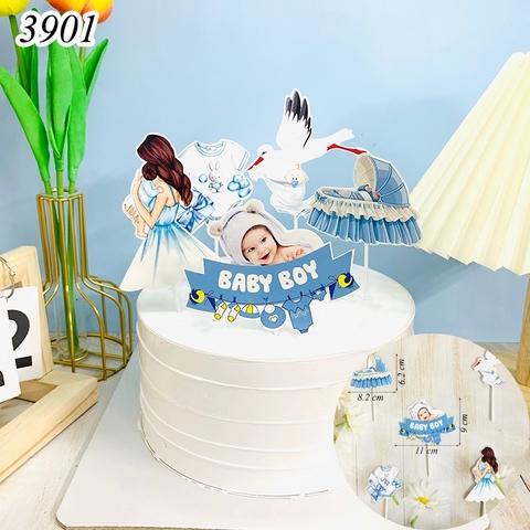 SCG-set cắm em bé baby boy xanh