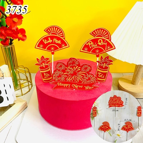 SCG-set happy new year tài lộc nhũ đỏ