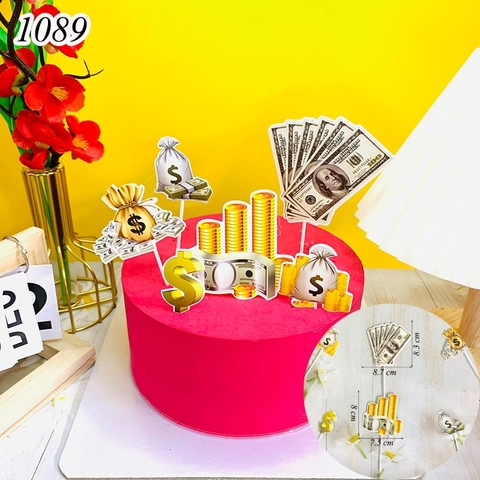 SCG-set tiền dola vàng 6 chi tiết.