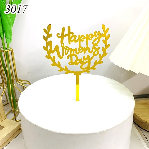 MK- 10 meka nguyệt quế happy women's day vàng H to