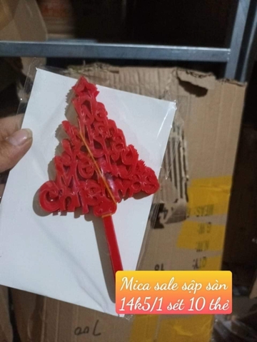 mica combo cây thông đỏ noel chrismas