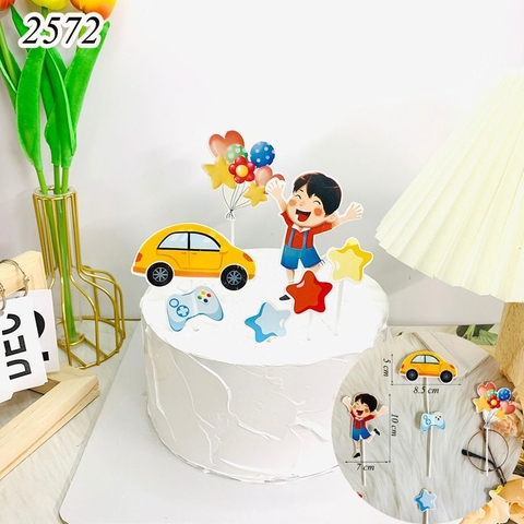 SCG - set cắm bé trai chùm bóng