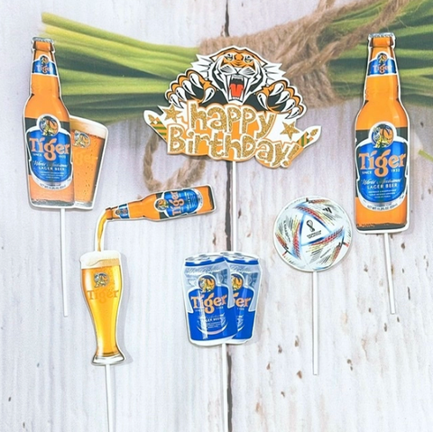 SCG-set cắm bia tiger nhũ vàng HD