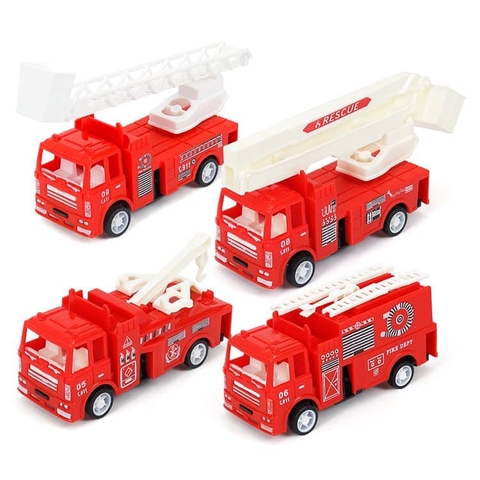 Xe-set 4 xe cứu hỏa size lớn