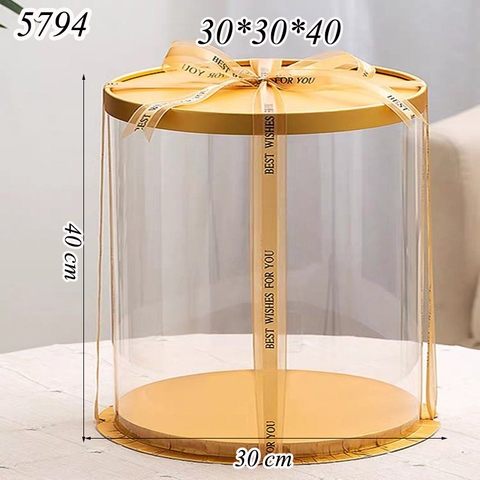 Hộp meka tròn có nắp cam (30*30*40)