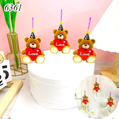 SCG - Set Cắm Valentine Gấu nến Love.