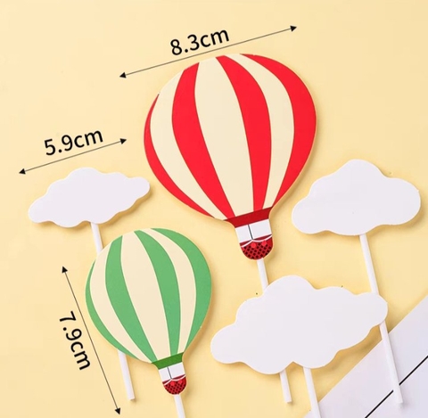 SCG-set cắm khinh khí cầu mây trắng