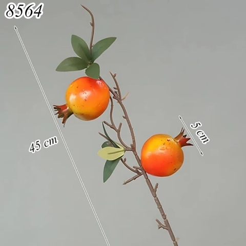 Cành 2 quả lựu vàng TQ