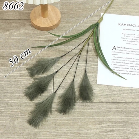 Cành cỏ lau Xanh Rêu TQ