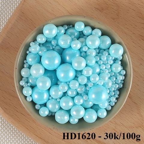 BI DUONG - bi đường cốm mix bi tròn xanh dương ( lọ 100gr )