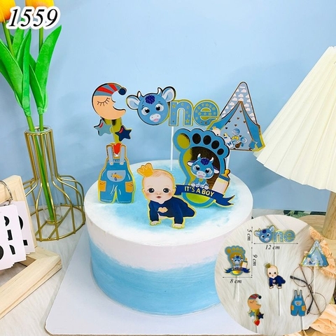 SCG - set cắm bé trai xanh trâu bóng