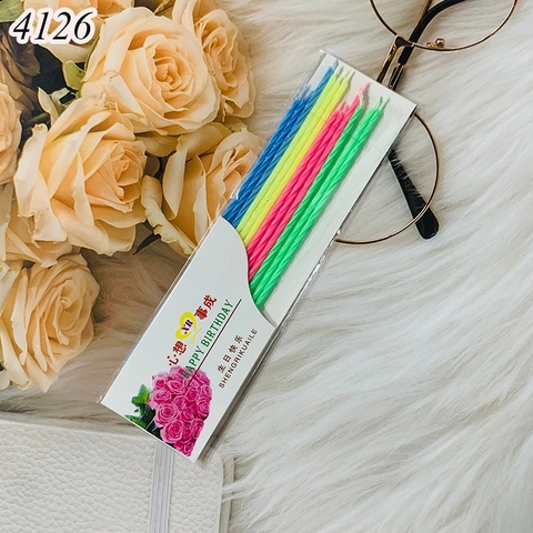 1 Vỉ Nến Tăm Trắng 12 Que Nến