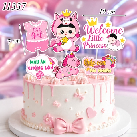 SCG-Set Cắm Em Bé Ngựa Hồng TP