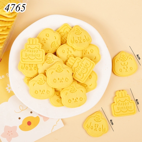 Bánh Quy Tạo Hình Gấu Bánh Kem Vàng M18