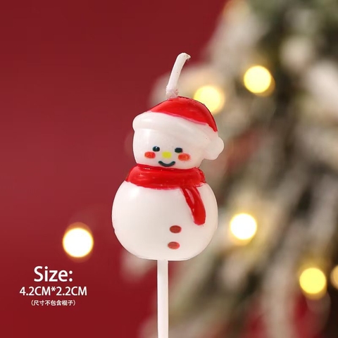 Nến Noel Hình Ngưởi Tuyết